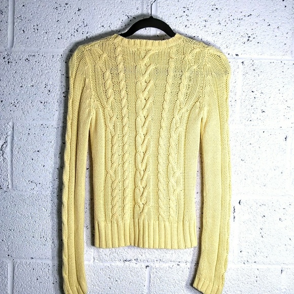 American Eagle Small Yellow Crew Neck Sweater - Picture 8 of 8